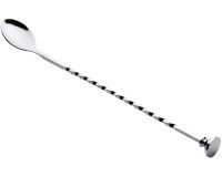 cuillère à cocktail torsadée en acier inoxydable 27,5 cm