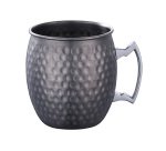 lot de 2 moscow gobelets martelés gris mat 50 cl
