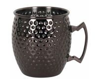 mug martelé noir  50 cl