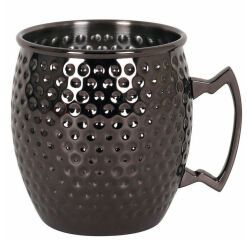 mug martelé noir  50 cl