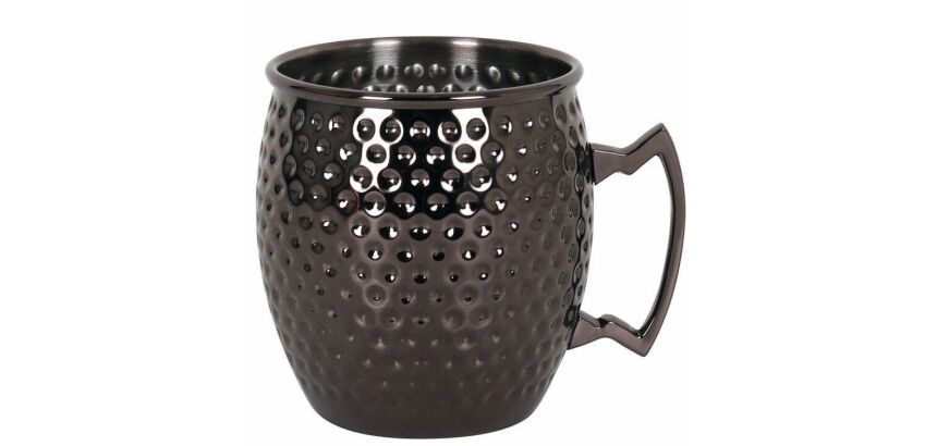 mug martelé noir  50 cl