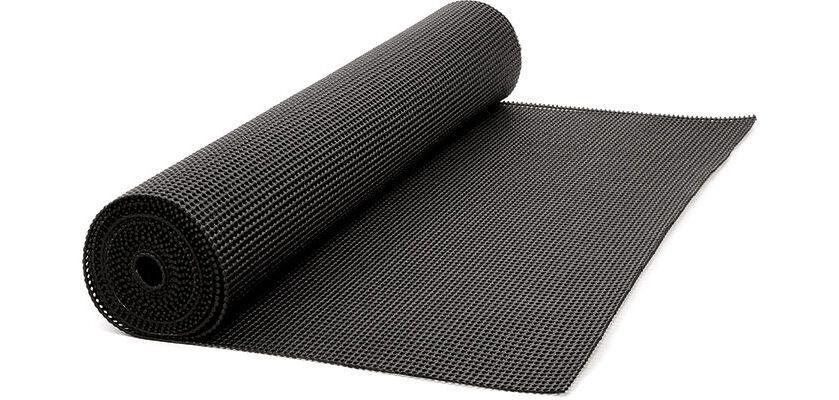rouleau tapis de bar en pvc noir
