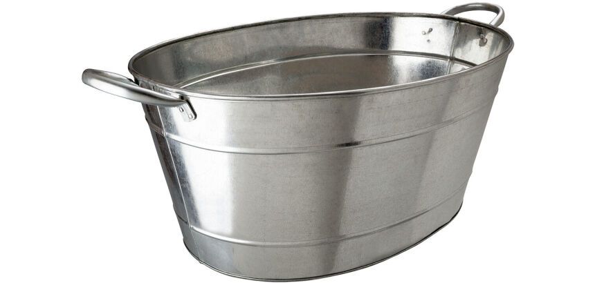 Vasque à champagne galvanisée  25 litres