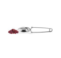 infuseur à thé avec pince en acier inoxydable