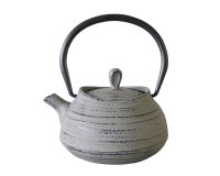 théière en fonte gris clair 40 cl