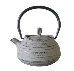 théière en fonte gris clair 40 cl