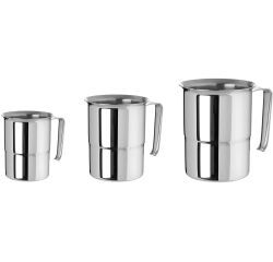 pot à verser empilable en acier inoxydable 1,5 litre
