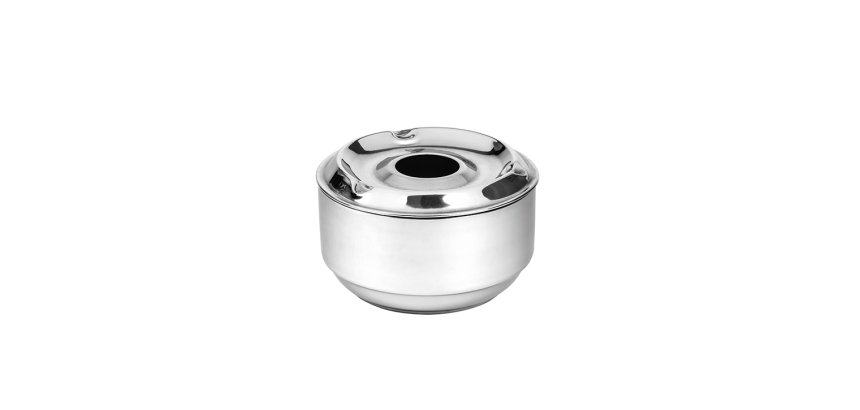 cendrier a eau en acier inoxydable ø 11 cm