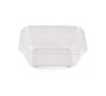 boîte en copolyester réutilisable transparente 40 cl 13,5 x 11,3 x 5,5 cm avec couvercle