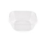 boîte en copolyester réutilisable transparente 110 cl 16,8 x 16,8 x 7,1 cm avec couvercle