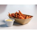 barquette à frites réutilisable en mélamine 17,3x12,7x5 cm, 40 cl