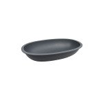 barquette en plastique réutilisable grise 80 cl