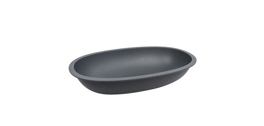 barquette en plastique réutilisable grise 80 cl