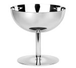 coupe à glace sur pied en acier inoxydable 20 cl Ø 10 cm H 10 cm