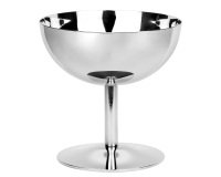 coupe à glace sur pied en acier inoxydable 20 cl Ø 10 cm H 10 cm