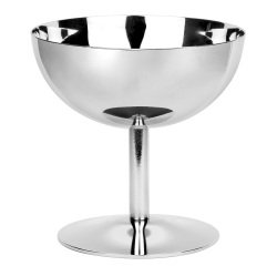 coupe à glace sur pied en acier inoxydable 20 cl Ø 10 cm H 10 cm