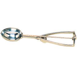 cuillère à glace inox à pince ovale 30 portions au litre 62x43 mm