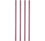 sachet de 100 pailles papier 23 cm ø 8 mm unies prune
