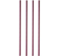 sachet de 100 pailles papier 23 cm ø 8 mm unies prune
