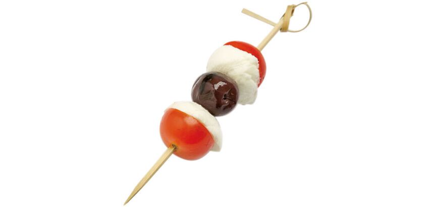 boîte de 300 piques cocktail bambou à boucle 9 cm