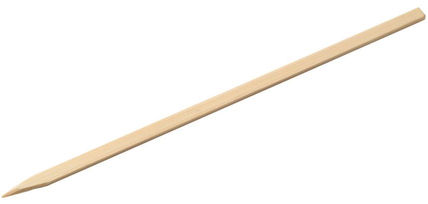 boîte de 400 brochettes en bambou plates 20x0,5 cm