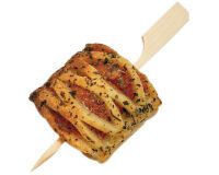 boîte de 250 brochettes en bambou plates avec palette 15 cm