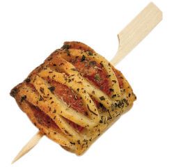 boîte de 250 brochettes en bambou plates avec palette 15 cm