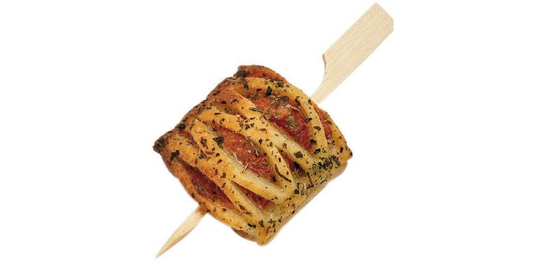 boîte de 250 brochettes en bambou plates avec palette 15 cm