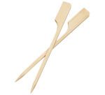 boîte de 500 brochettes en bambou plates avec palette 9 cm