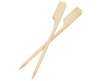 boîte de 500 brochettes en bambou plates avec palette 9 cm