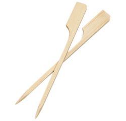 boîte de 500 brochettes en bambou plates avec palette 9 cm