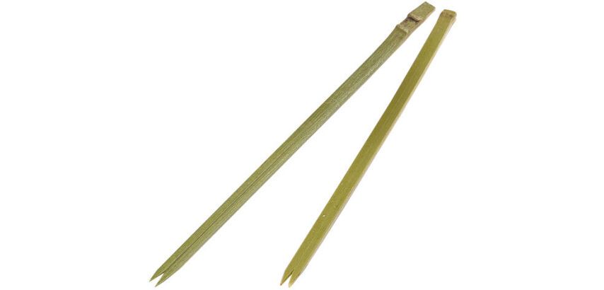 boîte de 1000 piques cocktail en bambou 2 pointes 10,5 cm