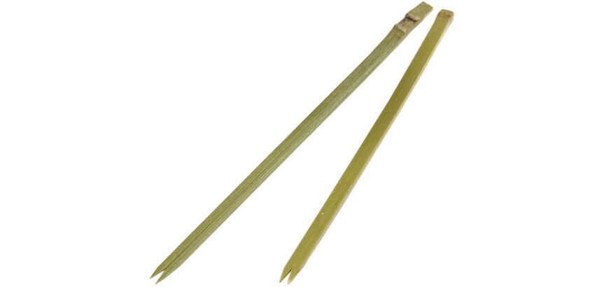 boîte de 1000 piques cocktail en bambou 2 pointes 10,5 cm