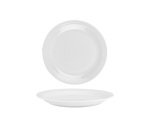 Plume assiette plate porcelaine ivoire ø 20,5 cm