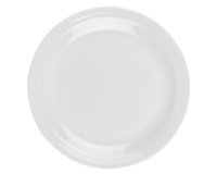 Plume assiette plate porcelaine ivoire ø 20,5 cm
