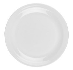Plume assiette plate porcelaine ivoire ø 20,5 cm