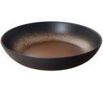 Terre d'ombre large assiette creuse ø 24,5 cm h 6 cm