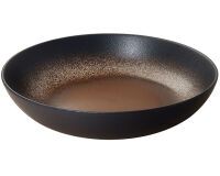Terre d'ombre large assiette creuse ø 24,5 cm h 6 cm