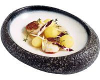 Nakre assiette galet 24 x 18 cm