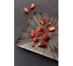 Gravity assiette carrée 26 x 26 cm