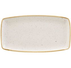 Stonecast Barley white plat rectangulaire ivoire 29,8 x 15,3 cm