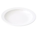 assiette creuse petite aile en mélamine Ø 20,5 cm blanche