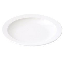 assiette creuse petite aile en mélamine Ø 20,5 cm blanche