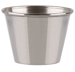 mini ramequin à sauce en acier inoxydable 4,5 cl ø 5,9 cm en acier inoxydable h 2,5 cm en acier inoxydable