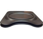 Burger chic assiette noire 32,9 x 21,9 cm