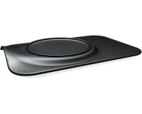 Burger chic assiette noire 32,9 x 21,9 cm