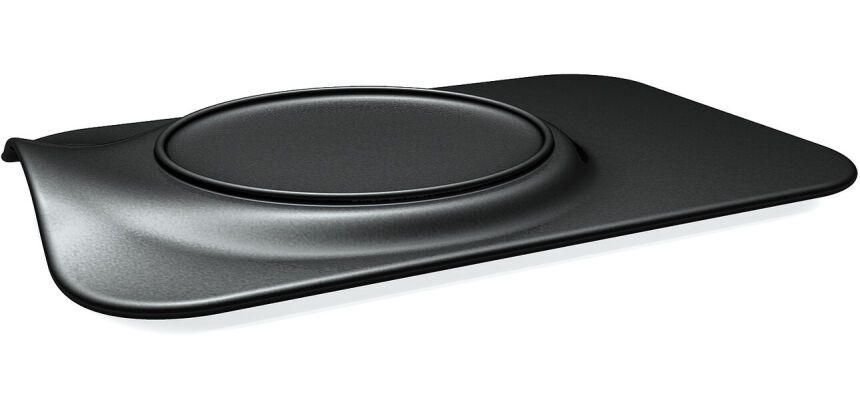 Burger chic assiette noire 32,9 x 21,9 cm