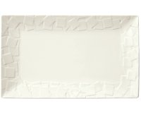 Mozaik assiette rectangulaire 32,3 x 20,5 cm