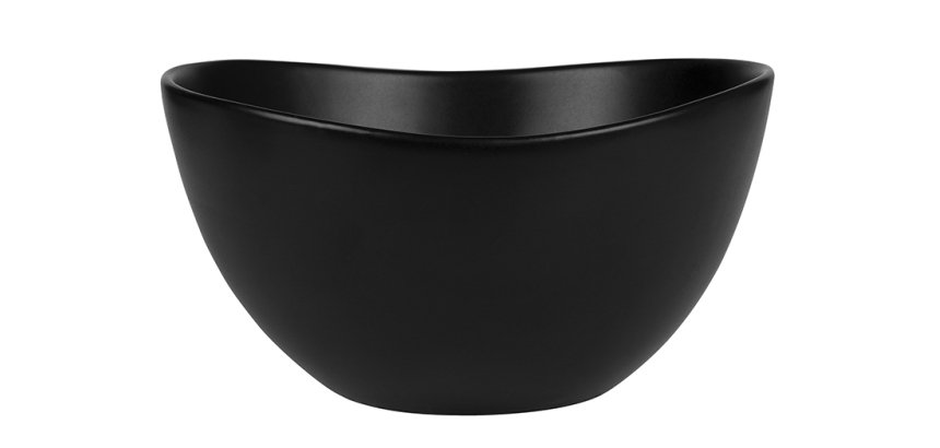 Wavy coupelle noire 14,5x14x7,5 cm
