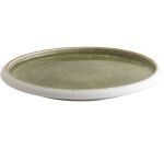 Saveurs assiette blanc/olive ø 19 cm